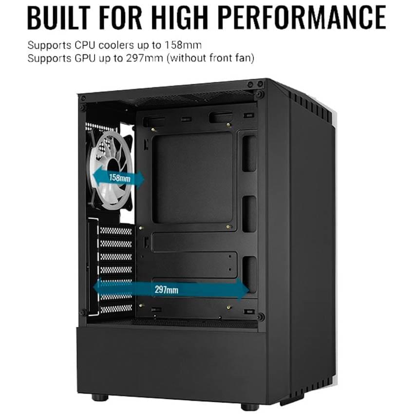 Gabinete Aerocool Bionic Fan Rgb Negro Mid Tower